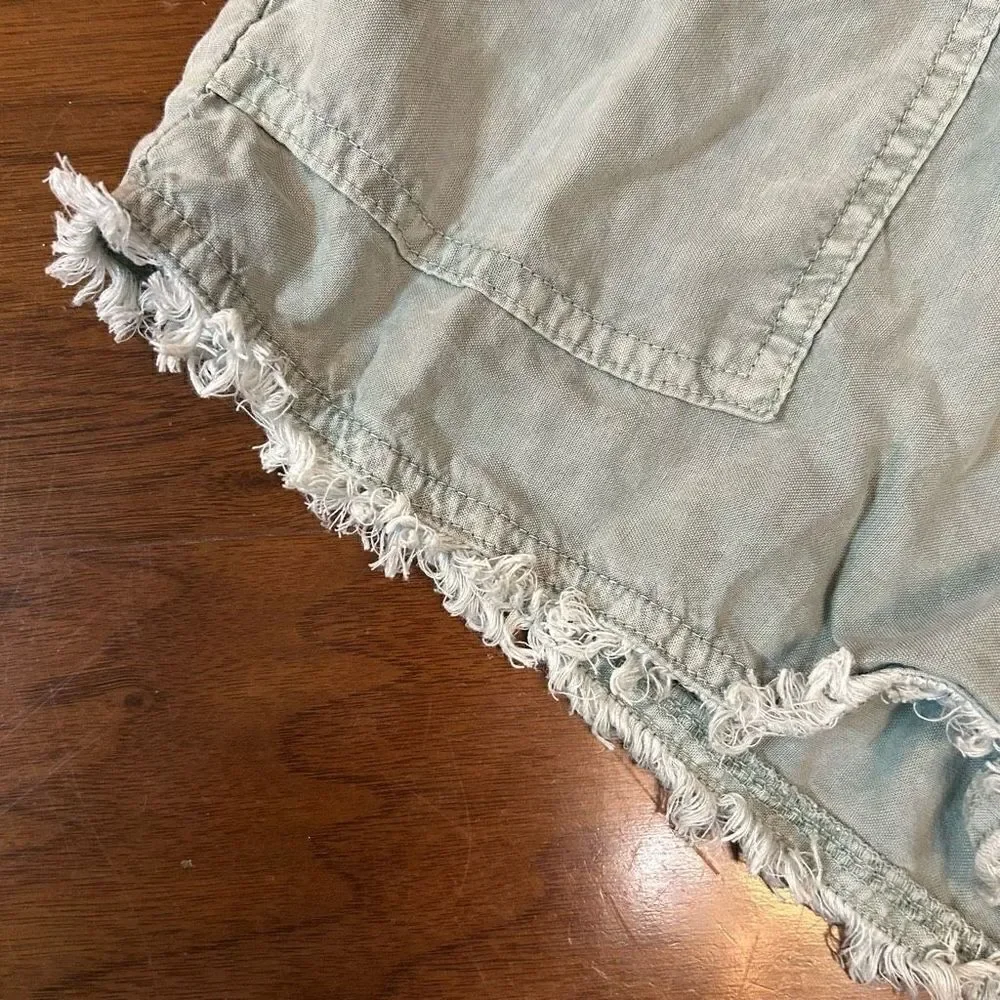 Bella Dahl Anthropologie drawstring XS sage green shorts‎